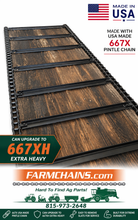 New Idea 214 215 216 217 Manure Spreader Apron 667X Pintle Chain USA Made - Farmchains.com
