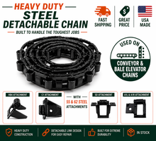 55 Steel Detachable Chain - USA Made 10' Coil