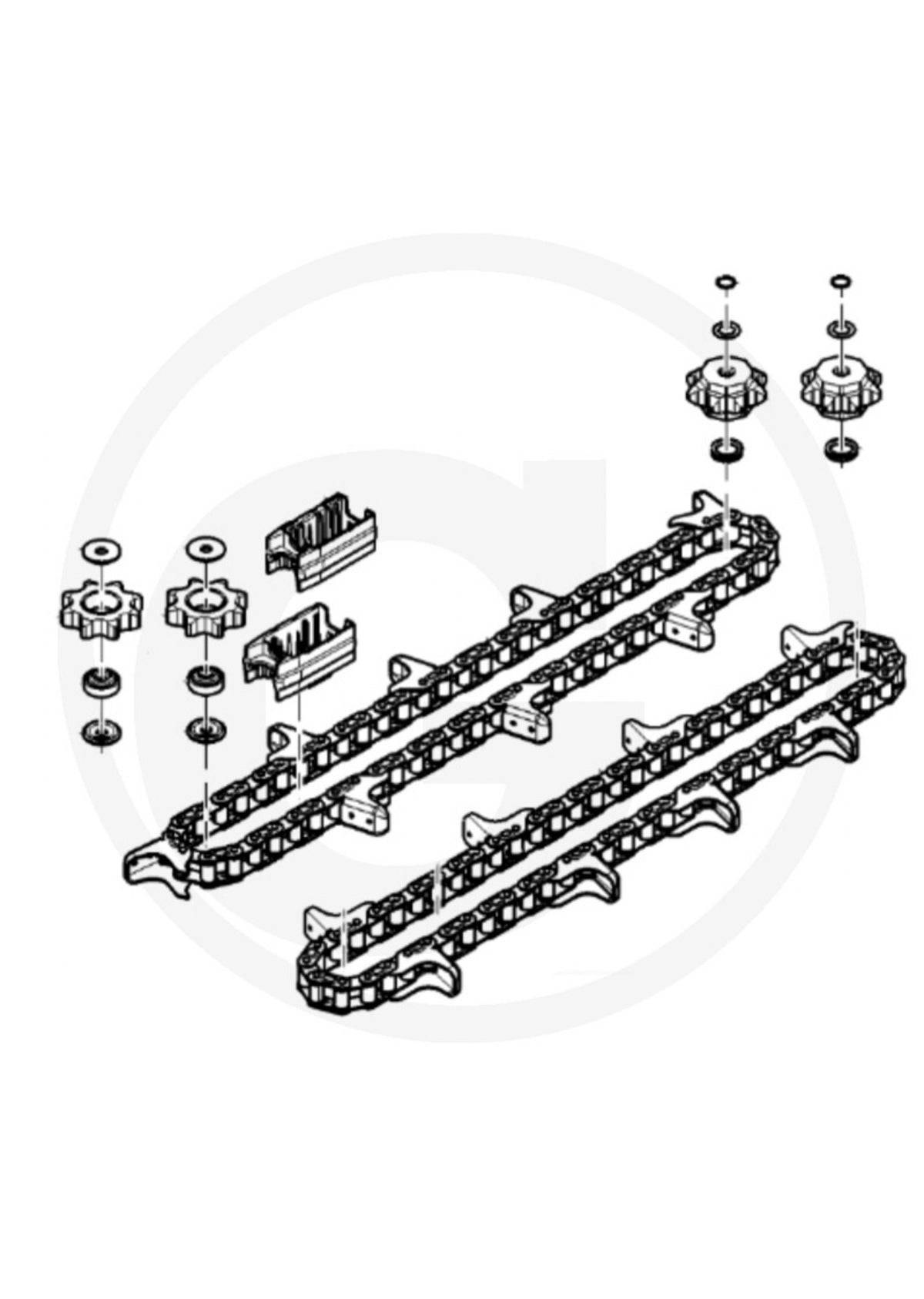 John Deere 600 Series Gathering Chain Upgrade Kit | S/N 745101 & Later