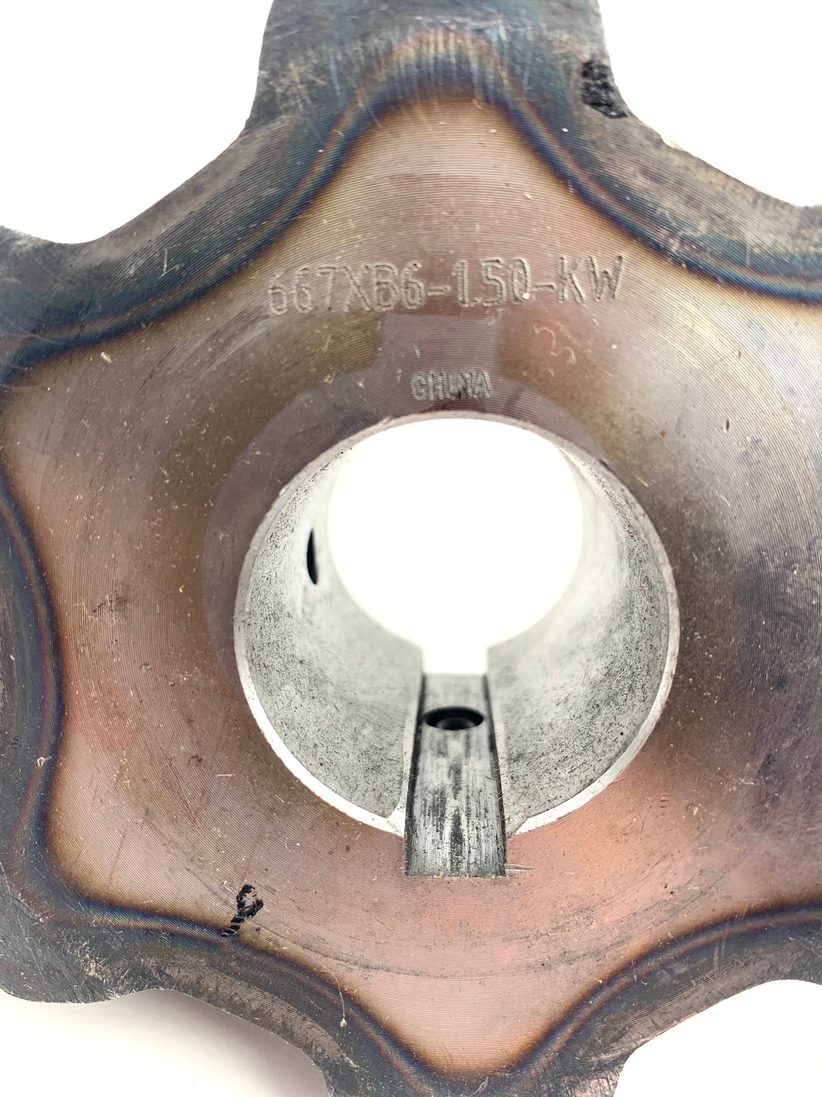 667XB6 Steel Pintle Chain Sprocket - 6 Tooth with 1-1/2" Bore and Keyway