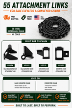 55 C11 Attachment Link - USA Made Steel Detachable Chain