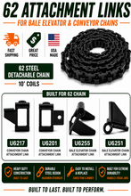62 A1L Attachment Link - USA Made Steel Detachable Chain