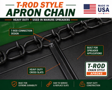 Frontier MS1112 Manure Spreader Apron T-Rod Chain USA Made - Farmchains.com