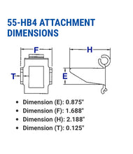 55 HB4 Attachment Link - USA Made Steel Detachable Chain