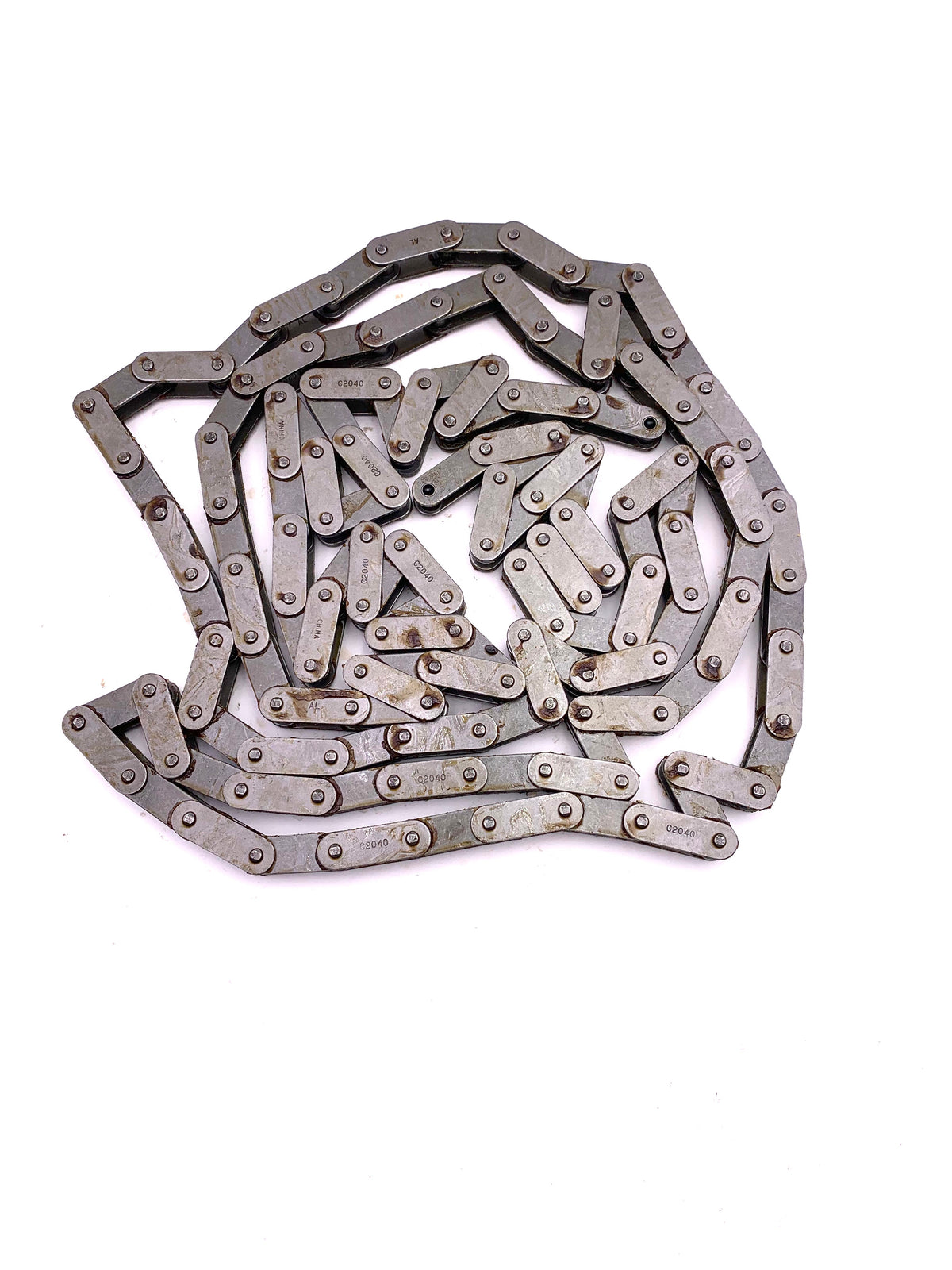C2040 Double Pitch Conveyor Chain - 10' Coil with Connector Link | ANSI Agricultural Chain