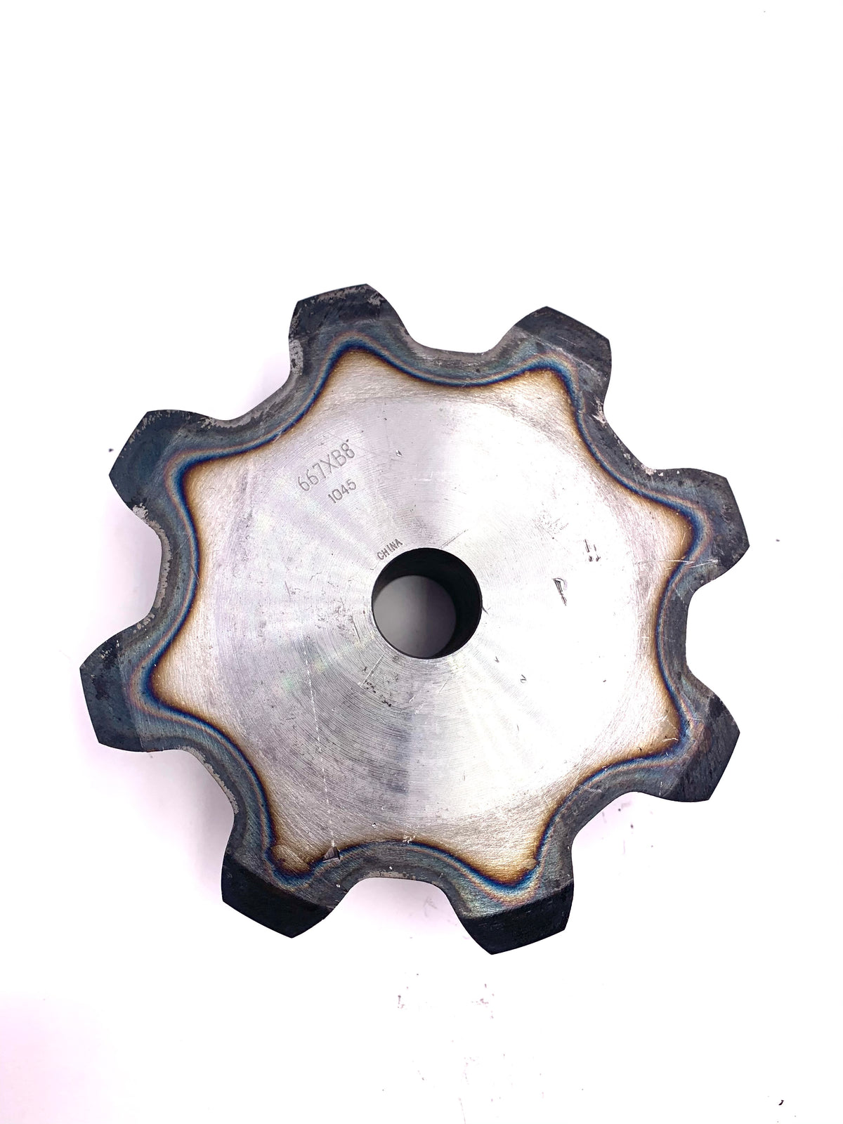667XB8 Steel Pintle Chain Sprocket - 8 Tooth with 1" Bore